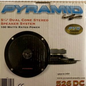 New Pyramid 5 1/4” Dual Cone Speaker System 100